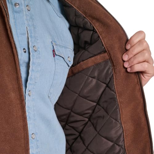 Image of Levi's Men's Faux Leather Laydown Collar Racer Jacket