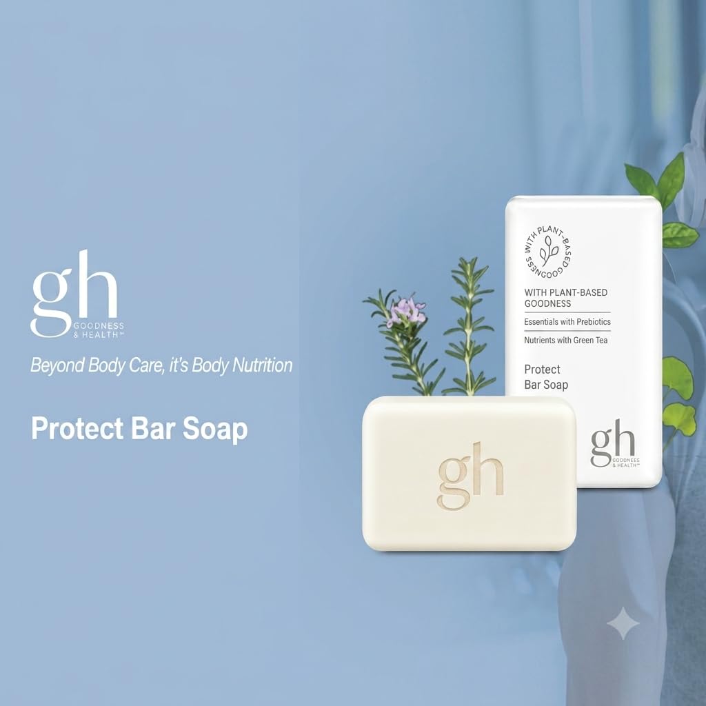 GH Protect Vegan Bar Soap - Sulfate Free - 6 x 5.1 Oz Organic Ingredient with Green Tea and Rosemary for Whole Body image 3