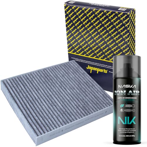 Filtro Cabine Carvão Ativado + Ion Air Naska Limpa Ar Condicionado (Compatível com Compass 2016 a 2026)