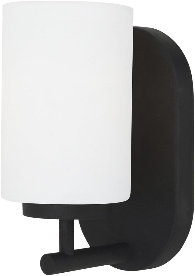 Black Friday - 70% OFF Sea Gull Lighting 41160-839 Oslo Wall/Bath Vanity Style Fixture, One - Light, Blacksmith Authentic Crazy Deals Sea Gull Lighting 41160-839 Oslo Wall/Bath Vanity Style Fixture, One - Light, Blacksmith