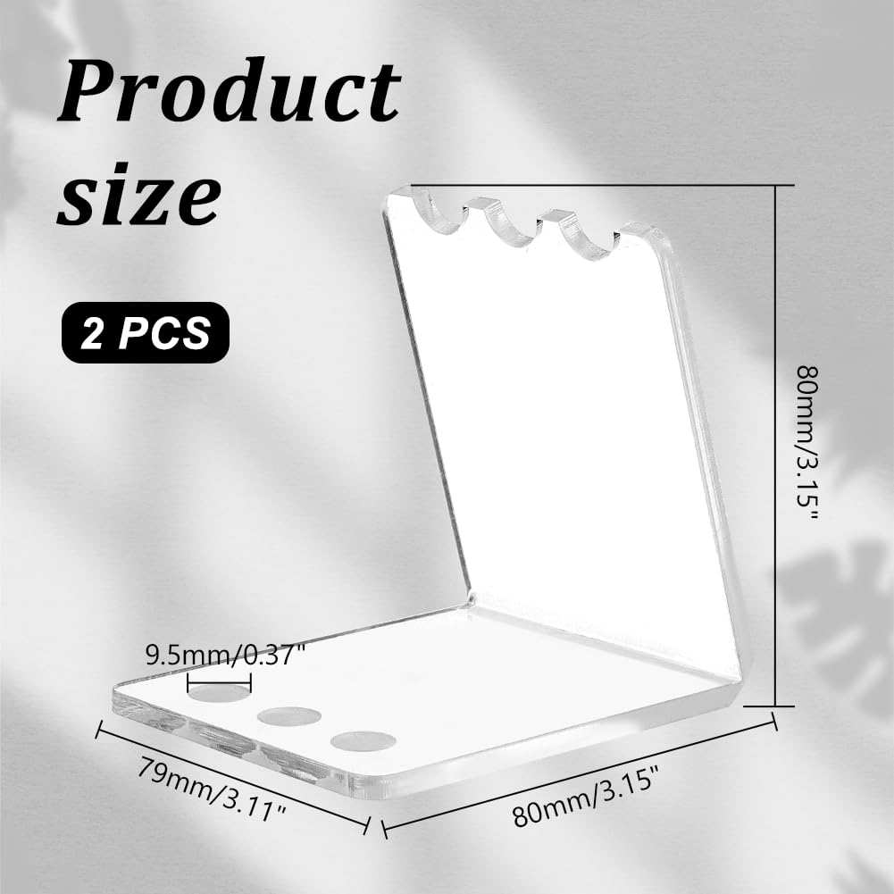 PandaHall 1pc 24-Slot Pen Organizer Clear Pen & Pencil Display Stands Acrylic Pen & Pencil Holder Makeup Brush Rack Organizer Pen Display Stand Rack - View #5