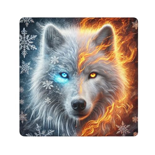 Joko Ivery Fire Wolf Dark Blue Camera Lens Wrap 21.7