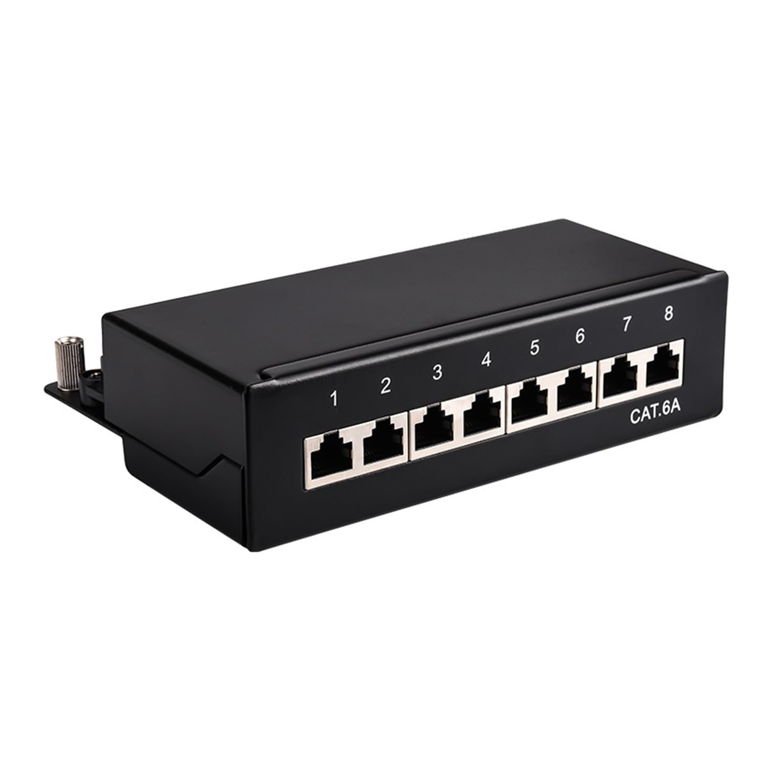 Panneau de brassage CAT6A Cat6 8 12 ports entièrement blindé for montage mural(CAT 6A 8PORTS)