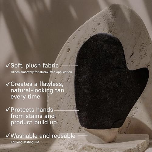 Image of Tanning Mitt by SunnaTan - Soft & Plush Self Tanning Mitt for a Streak-Free Application - Washable & Durable - Protects Hands from Stains
