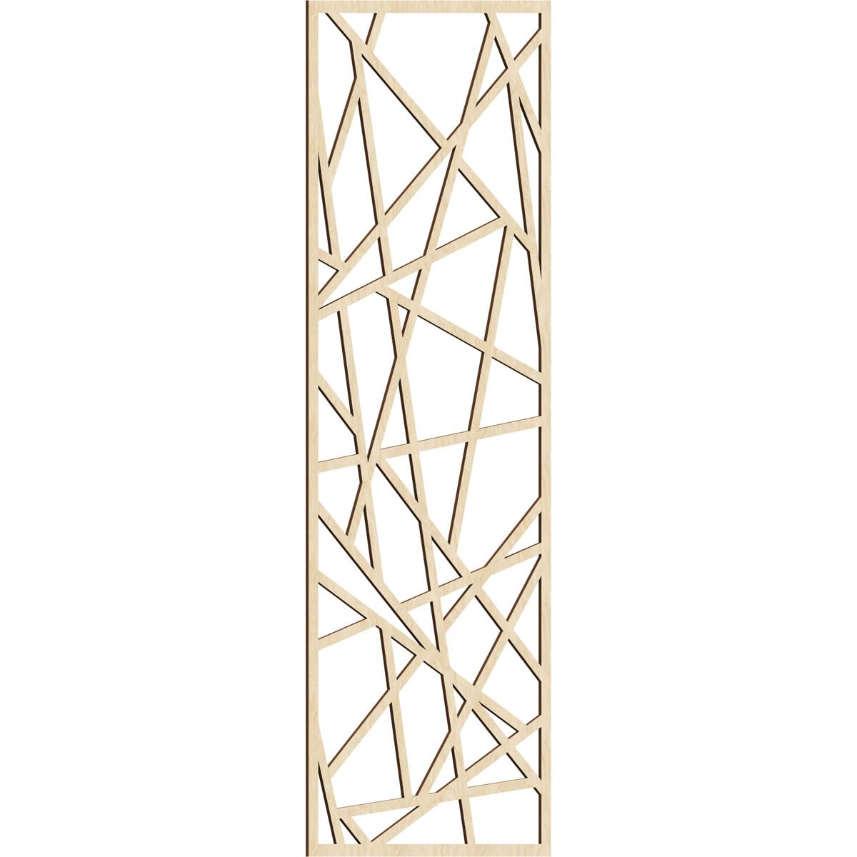 Conway Decorative Pierced Fretwork Wood Wall Panels, 31 3/8"W x 79 3/8"H x 1/4"T, Birch