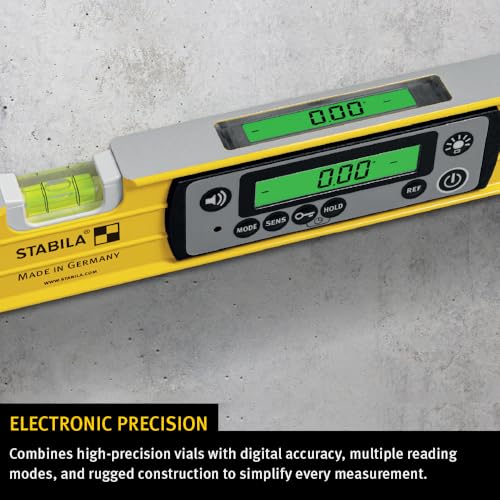 Image of STABILA TECH LEVEL 196 Digital Spirit Level, 24 Inch, Cat. Number 39520