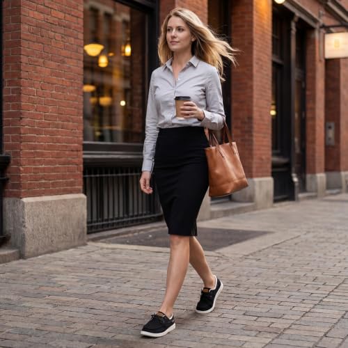 Image of STQ Women Lace up Shoes Casual Sneakers Boat Shoe Canvas Loafer | Lightweight, Breathable, Travel