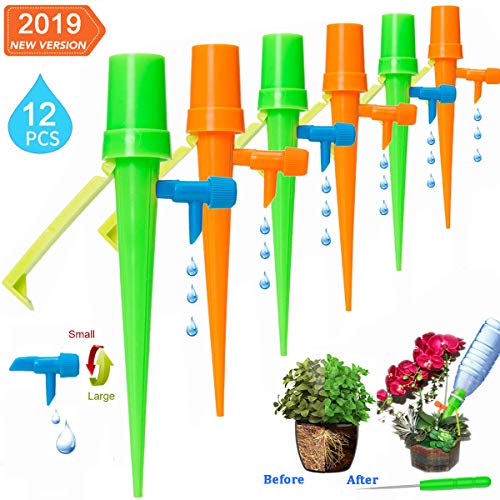 Preisvergleich Produktbild Naloth Automatisch Bewässerung für Pflanzen,Verstellbares Pflanzen Automatisch Bewässerungs Spikes Blumen Bewässerung ideal als Urlaubsbewässerungssystem [Upgrade Version]
