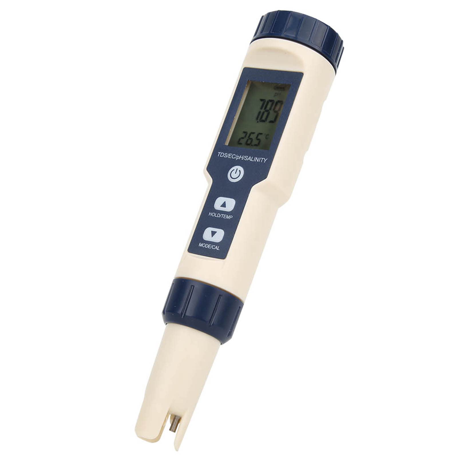 Testeur numérique portable 5 en 1 de pH/salinité/température/TDS/EC Testeur de qualité de l'eau très précis Testeur multi paramètres pour spa d'eau potable laboratoire