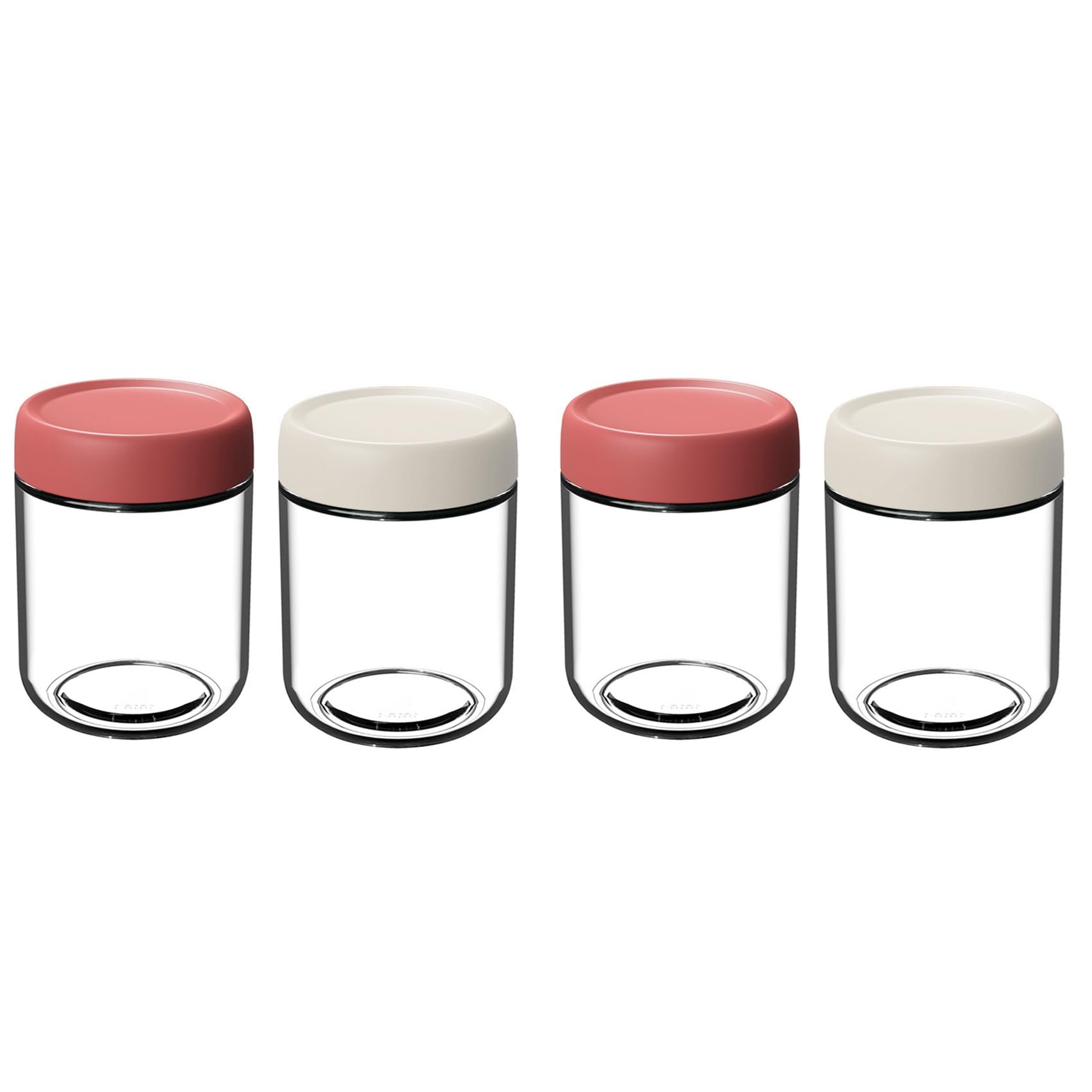 Hndhbfgrt 4X Oats Containers with Lids, Glass Jars with Airtight Lids, Wide Mouth Salad Jars, Leak Proof Storage Containers