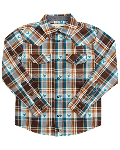 Cody James Toddler-Boys' Bull Dobby Long Sleeve Snap Shirt - Ctsp23w61