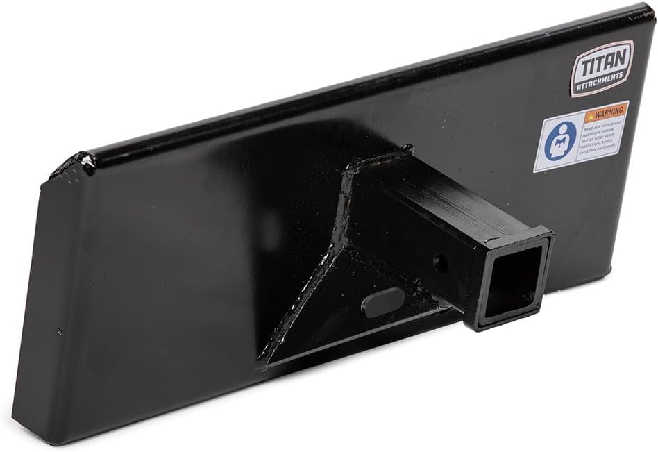 Mini Skid Steer Receiver Hitch Mount Plate, 1/4" Thick Toro Dingo Quick Tach Mount Plate, 2" Receiver Hitch, Weld-On or Bolt Surface