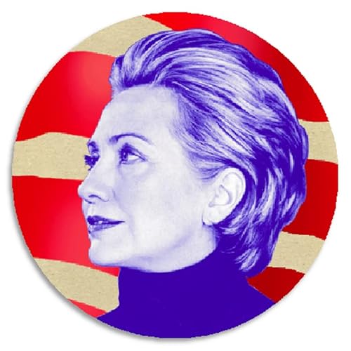 Hillary Clinton Pop Art - 10 Pack Circle Stickers 3 Inch - Democrat Vote
