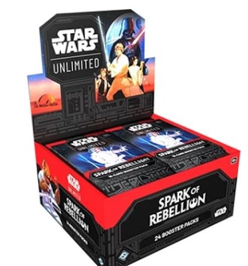 Star Wars : Unlimited – 3 Boosters Spark Of Rebellion 16 Cartes – Jeu De Cartes à Collectionner