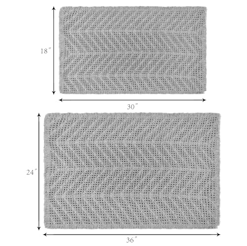 Bululom Bathroom Rugs Mat,Upgraded Waffle Bath Mat,Super Absorbent Non Slip Bath Rugs,Machine Washable Bathroom Rugs For Bathroom thumb #1