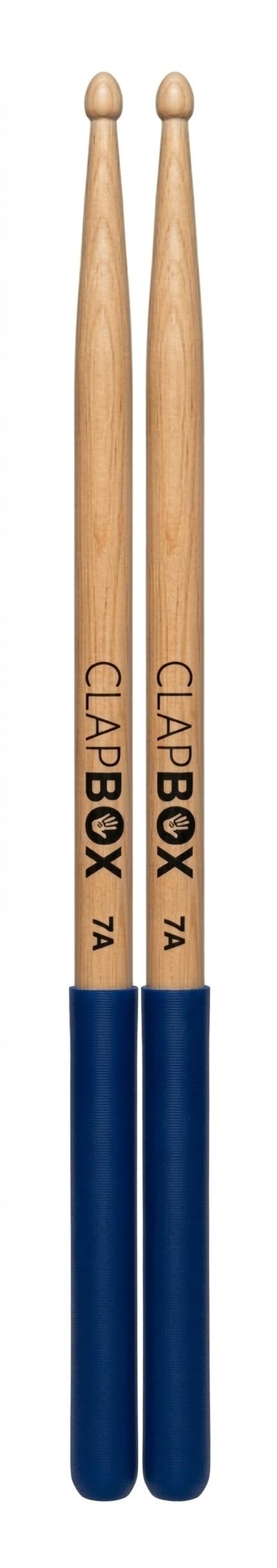 Clapbox Drum Sticks with Grip (Blue) Maple Wood, 7A Size - One Pair-picture-23