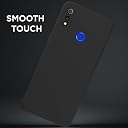 Pikkme Realme 3 Back Cover Soft Matte Liquid Silicone TPU | Camera Protection | Shockproof Slim Back Case for Realme 3 (Black) gallery image