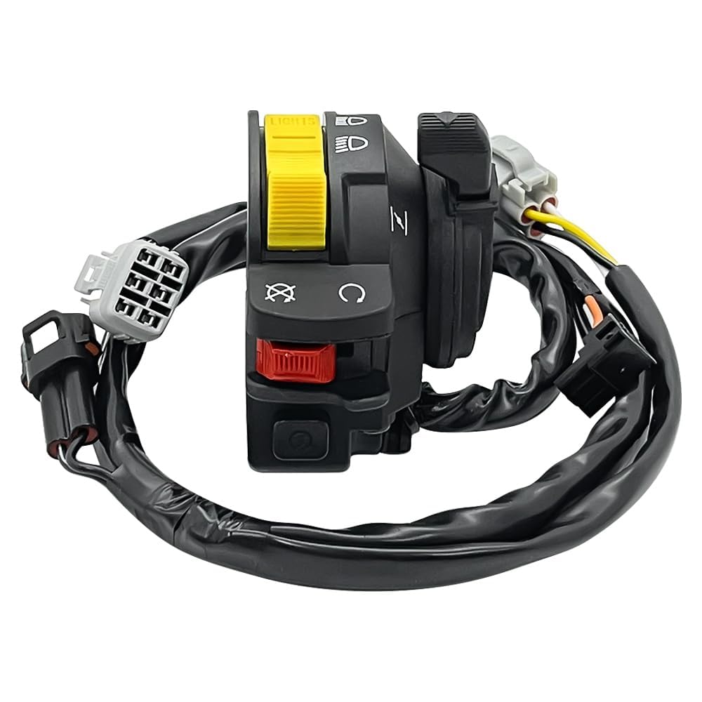 Interruttore manubrio sinistro adatto per Suzuki LTZ 400 QuadSport Z 400 2005-2008 per Arctic Cat DVX 400 2006-2008 per Kawasaki KFX 400 2003-2006