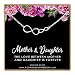 Mother and Daughter Necklace Sterling Silver Double Infinity Personalized Gift Birthday Christmas Wedding Infinite Love