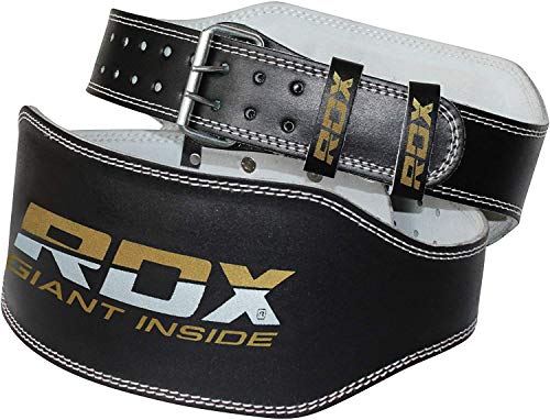 RDX Weight Lifting Belt for Fitness Gym - Adjustable Leather Belt with 6”