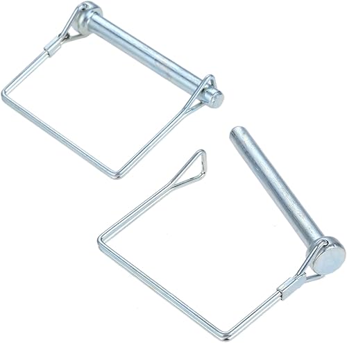 Miniatura 6 de Paquete de 10 pasadores de acoplador de remolque de 516 x 3-12 pulgadas, pasador de enganche de remolque resistente, pasador de bloqueo de eje de