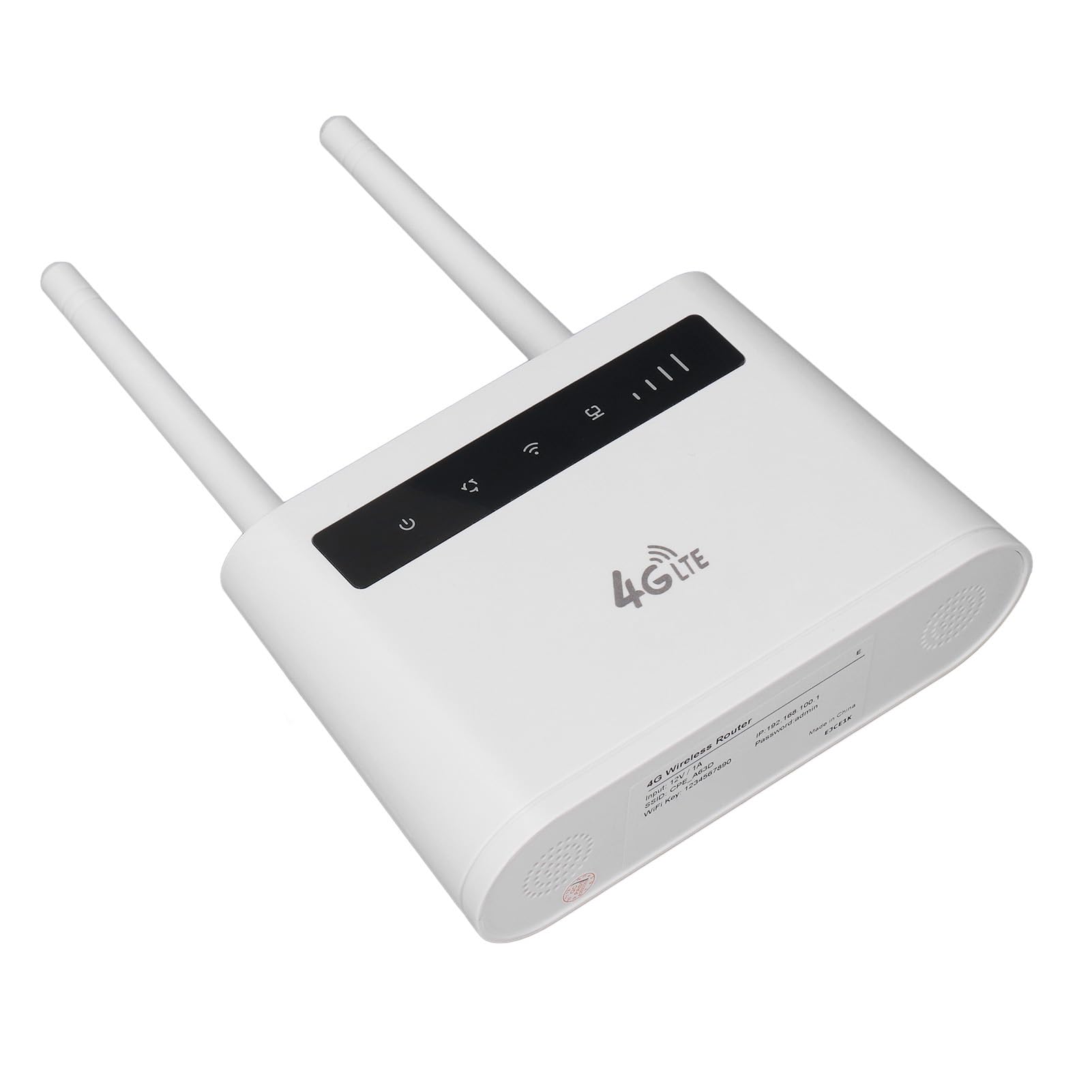 Router WiFi Mobile, Router WiFi Wireless Ad Alta velocità 4G LTE da 300 Mbps Firewall Integrato Stabile con Slot per Scheda SIM per Ufficio (Spina europea)