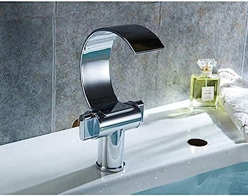Robinet mitigeur cascade avec double poignée précise pour eau chaude et froide
