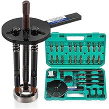 Bonvoisin Bearing Puller Set, 33 in 1 Blind Hole Bearing Separator Kit with Curved Hook and 6 Sizes of Collets, 3 jaw Puller Multifunctional Bearing Removal Tool