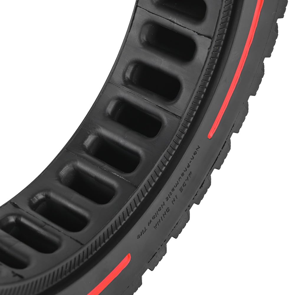 10 x 2,5 – 6,1 ruote di ricambio, pneumatici solidi da 10 pollici, per scooter elettrico KUGOO M4/M4 Pro, pneumatici di ricambio anteriori/posteriori, pneumatici pieni, antiscivolo