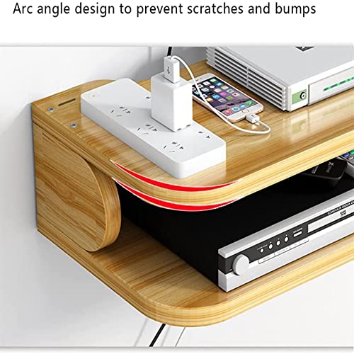 Boîte de rangement de routeur WiFi murale et cache-câble vertical pour optimiser l'espace - 4