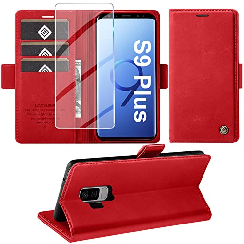 Étui de protection Samsung S9 Plus Giyer en cuir portefeuille 6,2"