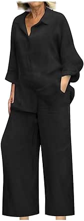 Cardydony Women's Simple Shirt And Wide-leg Pants Two-piece Set main image 1
