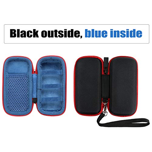 co2crea Hard Travel Case Replacement for Bosch GLM 20 Compact Blaze 65' Distance Measure (Black Case + Inside Blue + Red Zipper)