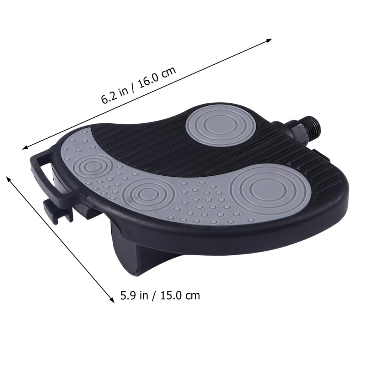Pedales de Bicicleta Estática Fabricados en Plástico Resistente Abrasión con Correas Ajustables Modelo con Varios Estilos Compatibles con Bicicletas de Carretera y Montaña