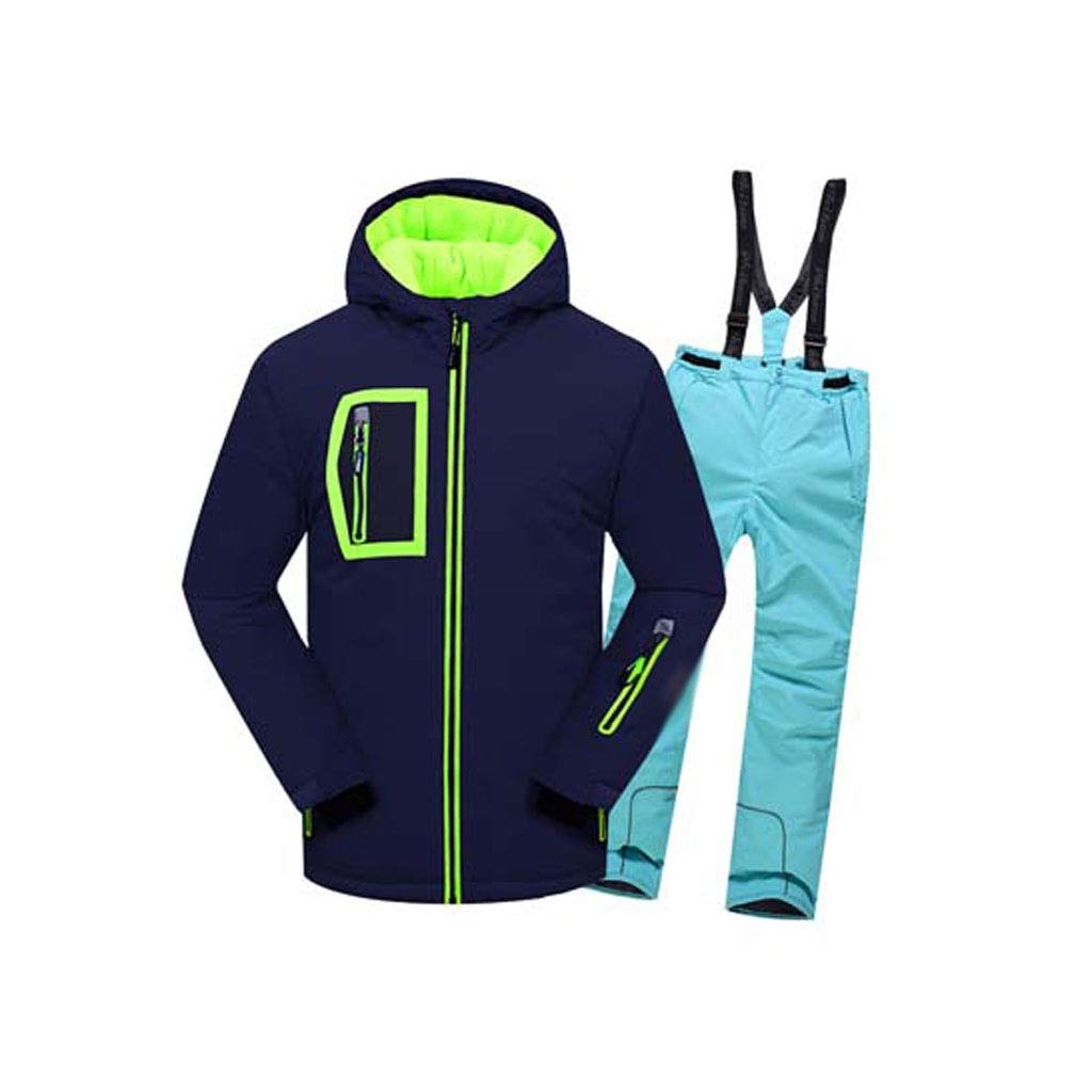 TWDYC Kids Ski Sets Warm Coat Skiing Suit Windproof Boys Jackets Bib Pants Clothes Sets Children Outerwear