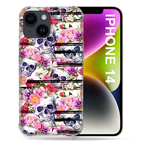 Coque iPhone 14 Cokitec tête de mort pour un look rock en soirée