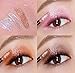 GL-Turelifes Diamond Glitter Liquid Eyeshadow & Eyeliner Pen Starry Sequins Mermaid Eye Shadow Long Lasting Shiny and Pigmented Waterproof Sparkling &Shimmer Eyes Makeup(#7 Silver)