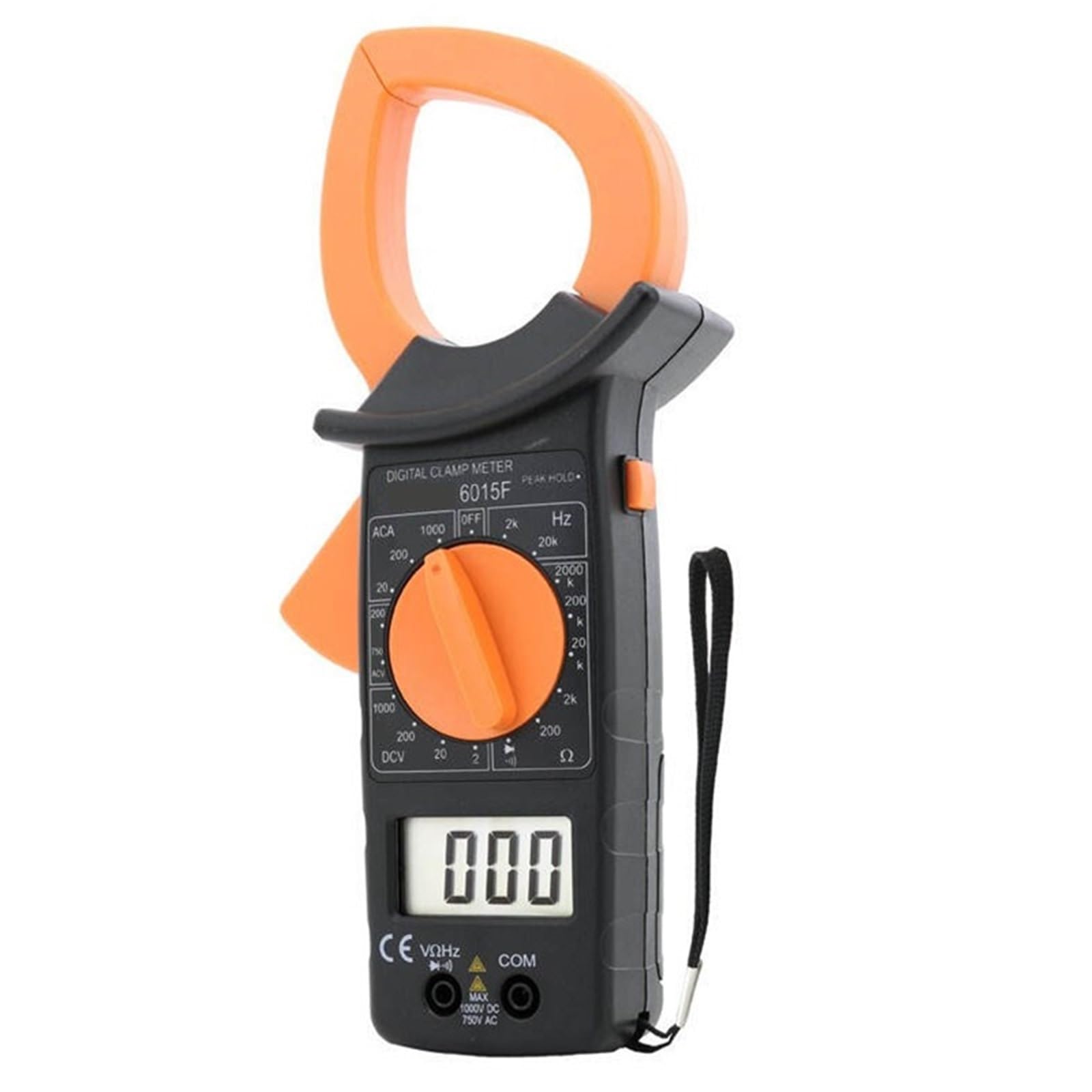Pinza amperimétrica digital 6015F de alta corriente y 1000 A, medidor de caudal con pinza, frecuencia DM6266(Dm6266)