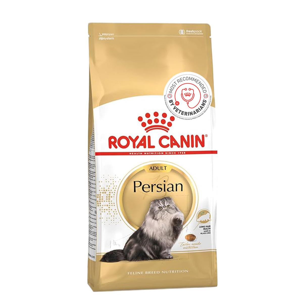 Persian Adult Food, Dry Food, Supports Healthy Growth & Long Hair, Digestive Health, and Reduction in Hairball Formation, 2 Kg