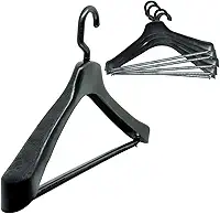 Kit 15 Cabides Com Gancho Giratório Para Terno Casacos Camisas E Calças