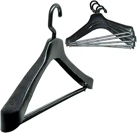 Kit 15 Cabides Com Gancho Giratório Para Terno Casacos Camisas E Calças