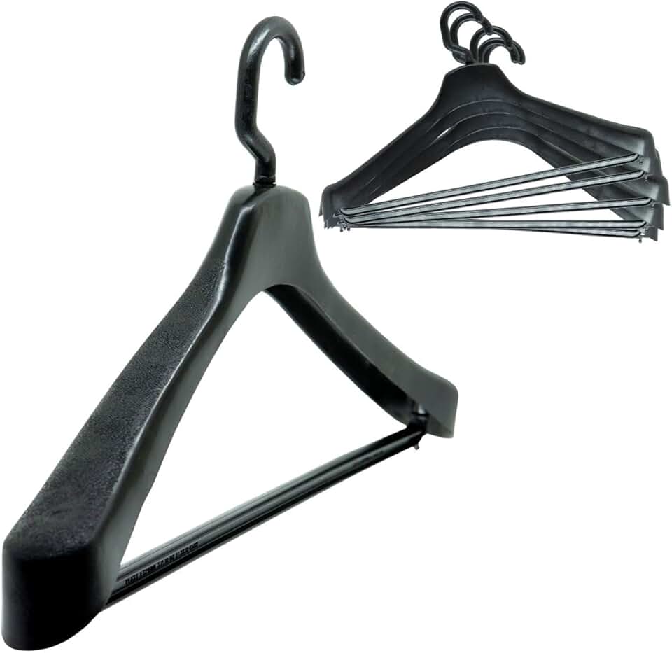 Kit 15 Cabides Com Gancho Giratório Para Terno Casacos Camisas E Calças