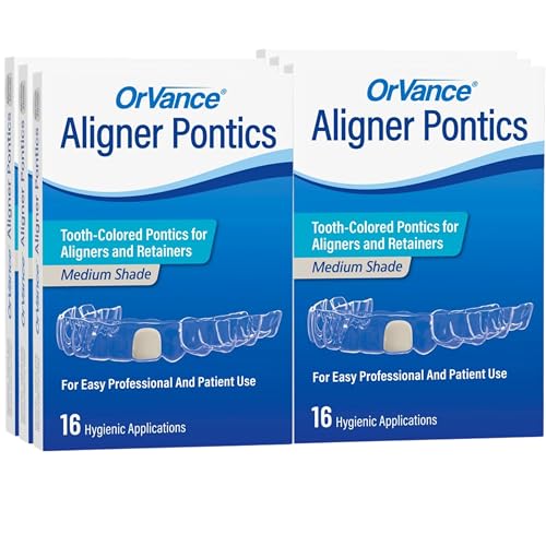 Pontiques d'alignement dentaire temporaire pour gouttières orthodontiques