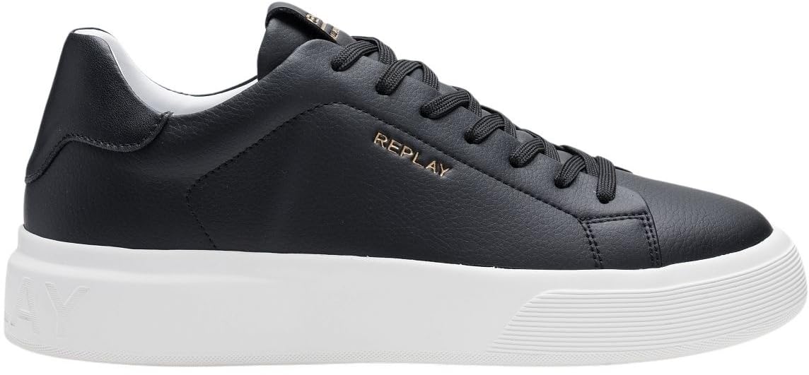 Replay Men's GMZ7O Trainers, 003 Black, 43 EU, 003 Black, 9.5 UK