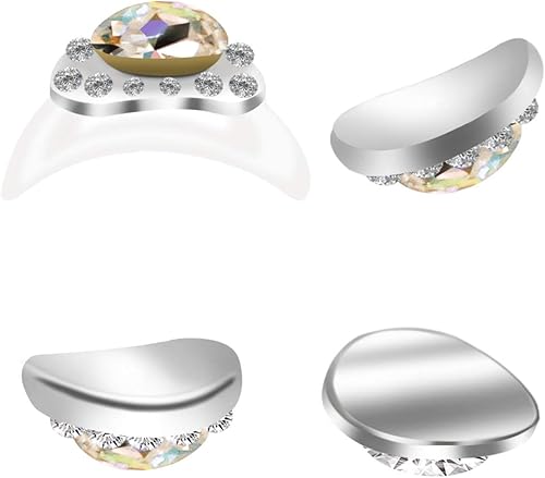 Miniatura 6 de 48 diamantes de imitación AB para uñas, diamantes de cristal, gemas de metal, piedras preciosas para decoración de uñas 3D (24 estilos)