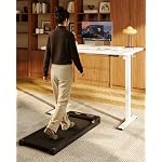 FLEXISPOT EN1 One-Piece Standing Desk, 48"x24" Seamless Desktop Electric Height Adjustable Desk for Home Office, Multi-Monitor Setups & Easy Assembly, White - Image 2
