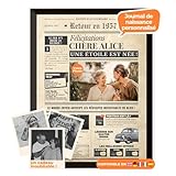 Une affiche unique avec photo, prénom et message personnalisé – Votre message devient la véritable vedette : affiché comme un titre d’actualité sur une une de journal, il crée une émotion forte et sincère. Chaque mot est mis en valeur dans un style vintage élégant. Idéal à offrir à un père, une mère, un grand-parent, un frère, une sœur, un parrain, une marraine ou un(e) ami(e) proche.