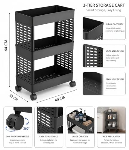 Image of Plastic Multipurpose 4-Tier Floor Mount Corner Shelf Kitchen Organizer Rack /Storage Shelf /Dish Rack /Storage Rack For Kitchen