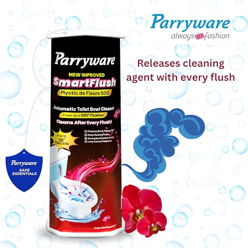 Image of Parryware SmartFlush Mystic de Fleurs 500 - Automatic Toilet Bowl Cleaner upto 500* flushes - 180g (Pack of 1)