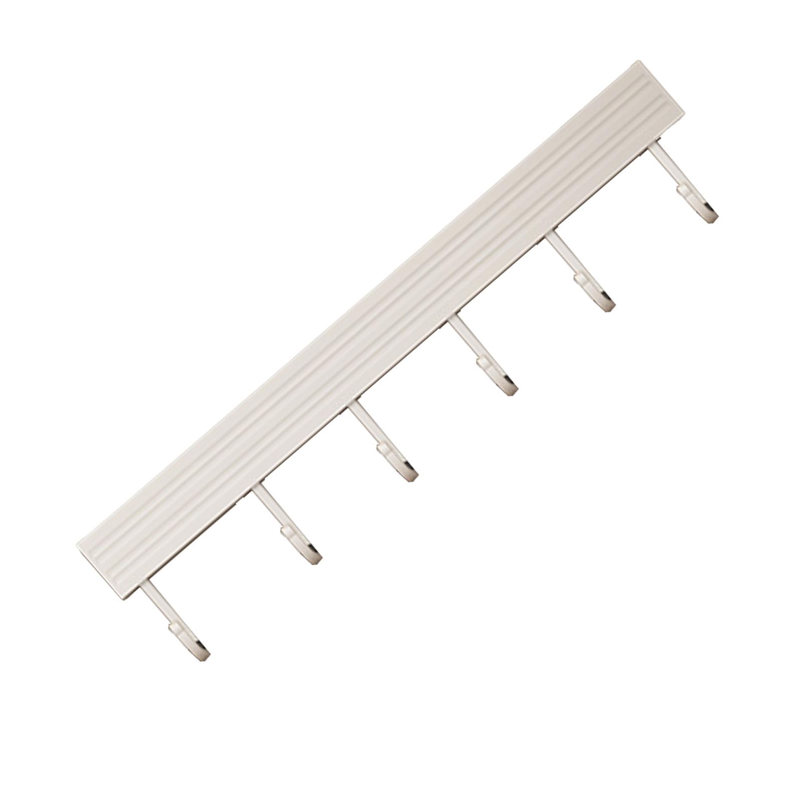 Tomotato Kitchen Utensils Hanger, White Aluminum No Drilling Wall Mounted Kitchen Spoon Shovel Storage Hook Rack for Kitchen Bathroom(30cm)